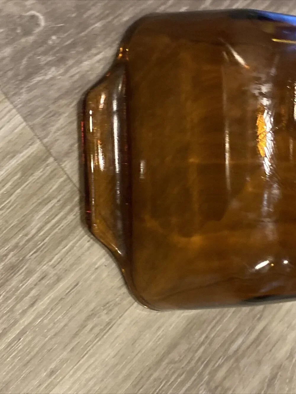 Vintage Anchor Hocking Bread Loaf Pan Amber 1 QT